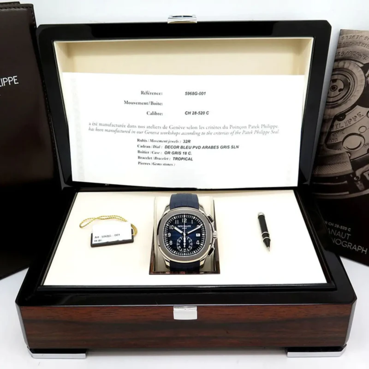Certificate - Pk Philipp Aquanaut Watch