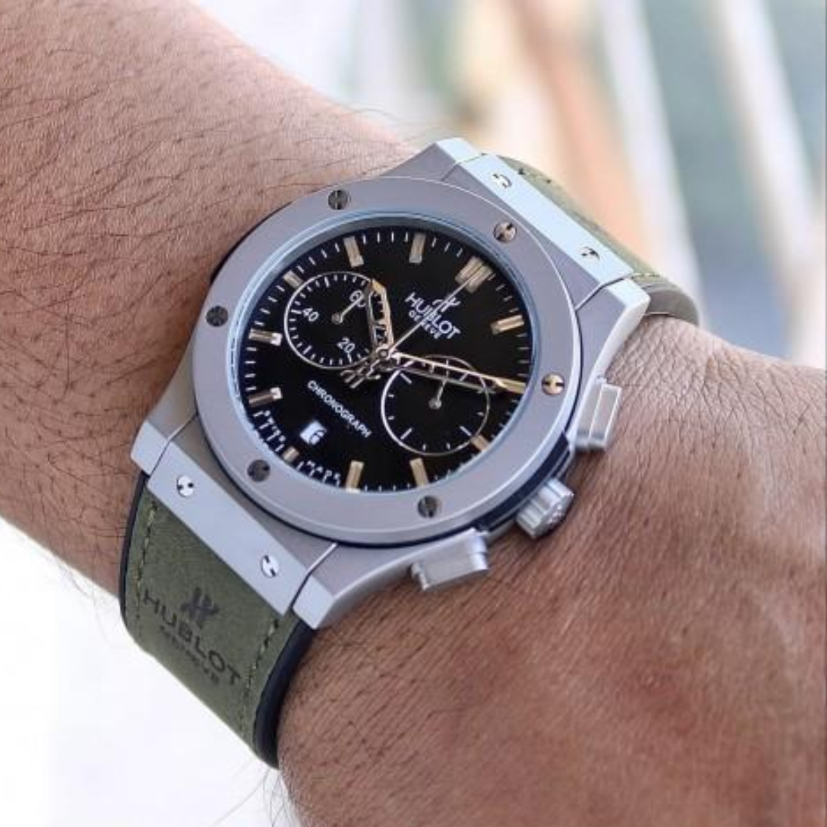 Hb - Classic Fusion Chronograph King Green